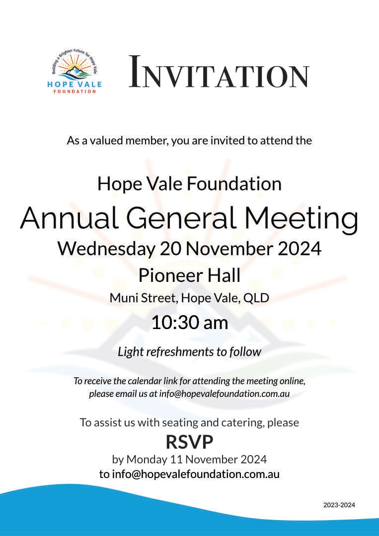 Hope Vale Foundation AGM